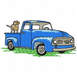 Pickup Truck Embroidery Design 7 Pickup Truck Embroidery Design 7